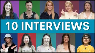 10 Interviews Learn English Questions and Answers [upl. by Lempres520]