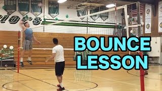 How To BOUNCE A VOLLEYBALL Volleyball Tutorial [upl. by Gerger]