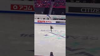 Loena Hendrickx Free Skate ending World Figure Skating Championships 2024 [upl. by Hildegaard]