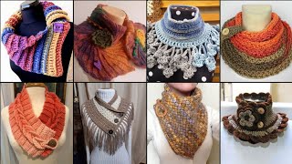 Hottest and classy crochet neck warmer designs crochet warm cowl neck warmer designs [upl. by Eelyak]