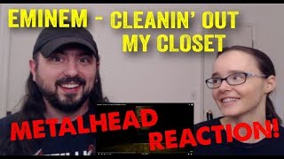 Cleanin Out My Closet  Eminem REACTION by metalheads [upl. by Nylhsoj978]