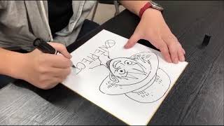 Eiichiro Oda drawing Luffy for first One Piece Anniversary [upl. by Giovanni]