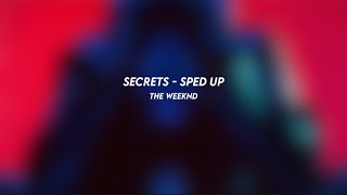 secrets the weeknd sped up [upl. by Dnarud]