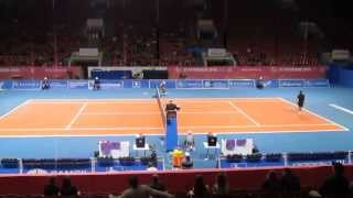 Gulbis vs BautistaAgut  QF SPb Open 2013 sketch [upl. by Eizle]