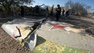 Kostyantynivka  05102024 Footage From The Crash Site Of The Russian UCAV quotOkhotnikquot [upl. by Aicssej]