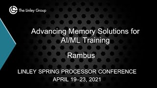 Rambus Advancing Memory Solutions for AIML Training [upl. by Ari]