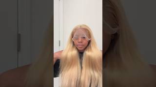 ash blonde wig install 👱🏽‍♀️🫧🎀 explore wiginstall hairdye wigs youtubeshorts [upl. by Brote]