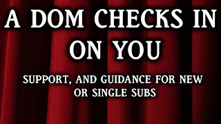 A Dom Checks In With You  Support and Guidance For New or Single Subs  Ep 1 [upl. by Essyla218]