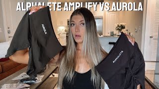 alphalete amplify vs aurola  trying the tiktok viral amplify dupe stop buying alphalete amplify [upl. by Enailil]