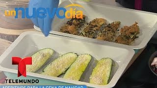 Recetas de cocina Salchichas envueltas en tocineta  Un Nuevo Día  Telemundo [upl. by Aidahs886]