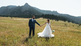 Getting Married Under the Flatirons in Boulder Colorado Colorado Elopement Videographer [upl. by Devy]