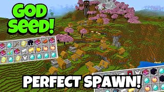 🔥GOD SEED Minecraft 121 Bedrock best survival seeds [upl. by Analat516]