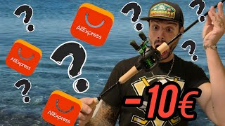 jai acheté la CANNE à pêche à 7 Euro sur Aliexpress 😱💸😱 [upl. by Anagnos]