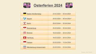 Osterferien 2024 [upl. by Akcimehs]