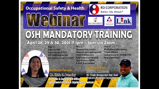 OSH Mandatory Training Day 1 2021 [upl. by Aneled]