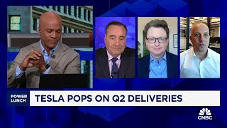 Tesla likely bottomed and is set to grow with new vehicle releases says George Gianarikas [upl. by Naibaf]