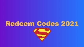 DCUO redeem codes 2021 [upl. by Ayahs]