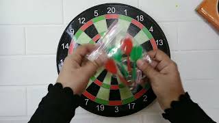 Challenge Game  Dart Board Magnet FlockTogetherToysunboxing dartgame play darts [upl. by Lahcear]