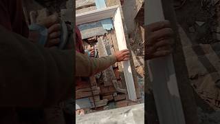 how to window design work  window sheed fast amp beauty part 917 plasterwork brickwall videoshort [upl. by Willin]