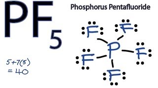 PF5 Lewis Structure  How to Draw the Lewis Structure for PF5 Phosphorus Pentafluoride [upl. by Paucker470]