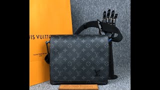 Louis Vuitton District PM messenger bag Monogram Eclipse M44000 size25×22×7 cm unboxing [upl. by Edea]