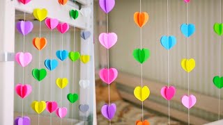 Easy Paper Birthday Decoration Idea • Handmade Birthday Decoration At Home • DIY Birthday Decoration [upl. by Lluj]