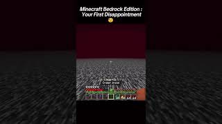 First disappointment minecraft [upl. by Ahsercel]