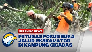 Petugas Fokus Buka Jalur Ekskavator di Kampung Cicadas [upl. by Vidovik]