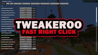 Minecraft Tweakeroo Tutorial  Fast Right Click [upl. by Grazia]