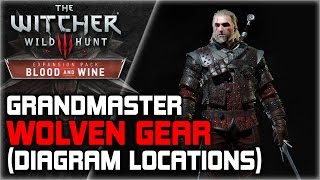 WITCHER 3 Grandmaster WOLVEN Armor Set GUIDE ► Starting Quest Diagrams Locations Crafting Stats [upl. by Kariv]