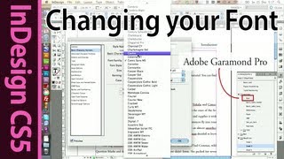 InDesign  Changing the font in Paragraph Styles Part 15 [upl. by Brentt]