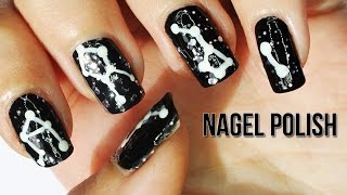 Sternbilder Nägel Tutorial  Himmlisches Nageldesign [upl. by Assirral]