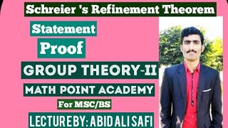 Schreier s Refinement Theorem  Statement  Proof  Group TheoryII By MATH POINT ACADEMY [upl. by Noreht]