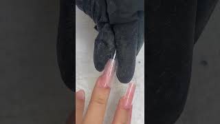 Mini Tutorial  Reusable Nail Forms  Hard Gel to add length nailtech gelnails nails [upl. by Douville971]