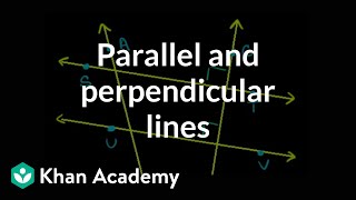 Identifying parallel and perpendicular lines  Geometry  Khan Academy [upl. by Bresee]