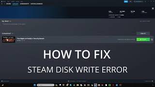 how to fix steam disk write error 100 working [upl. by Ledoux]