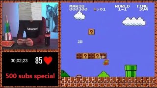 500 sub special  Super mario  NES  Human TAS  Feet Parody [upl. by Ekul7]