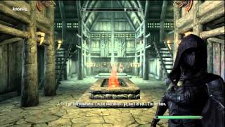 Skyrim Hearthfire DLC  How to start Hearthfire [upl. by Gaskin479]