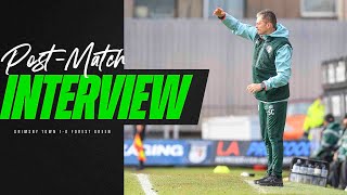 PostMatch Interview  Cotterill on Mariners defeat  Grimsby Town 10 Forest Green Rovers [upl. by Sennahoj]