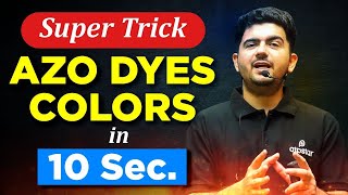 Super Trick to Learn Azo Dyes Colors  Chemistry  JEE amp NEET  ATP STAR KOTA [upl. by Roper]