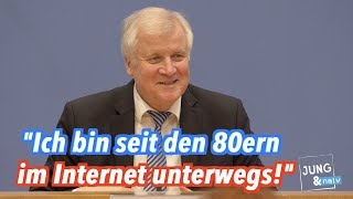 Horst Seehofer ist schon seit den 1980ern im Internet unterwegs [upl. by Haida765]