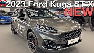 NEW 2023 Ford Kuga STLine X PHEV  REVIEW exterior amp interior [upl. by Martelli582]