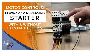 Wiring Forward and Reversing Motor Starters with Superimposed Schematics [upl. by Dnomyaw29]