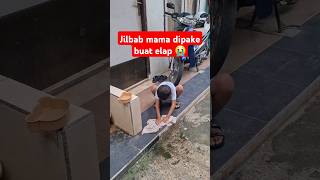 Jilbab mama dipakai buat elap trending shorts [upl. by Oisorbma435]