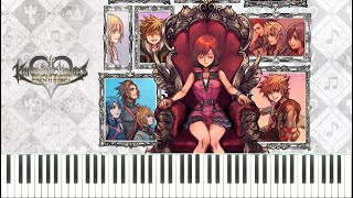 Kingdom Hearts Melody of Memory  Dearly Beloved SwingJazz Version Piano Tutorial  Sheets [upl. by Auahsoj]