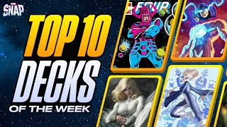 TOP 10 BEST DECKS IN MARVEL SNAP  Weekly Marvel Snap Meta Report 99 [upl. by Roane595]