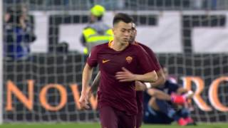 Roma  Lazio  32  Highlights  TIM Cup 201617 [upl. by Annaeirb]