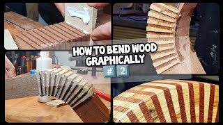 How to bend wood graphically ️⃣2️⃣🔥👍💯 [upl. by Kwarteng]