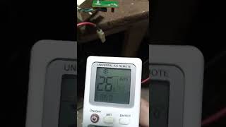 universal remote setting any AC heatcool and all types of aircondition [upl. by Ayhdiv]