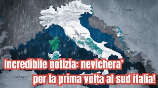 quotNeve in Arrivo Il Sud Italia si Prepara a Un Inverno Biancoquot [upl. by Rovit]